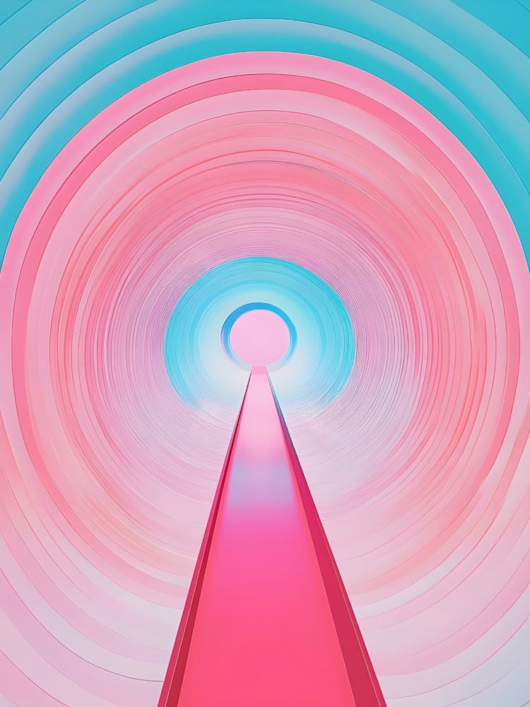 Pink And Blue Tunnel