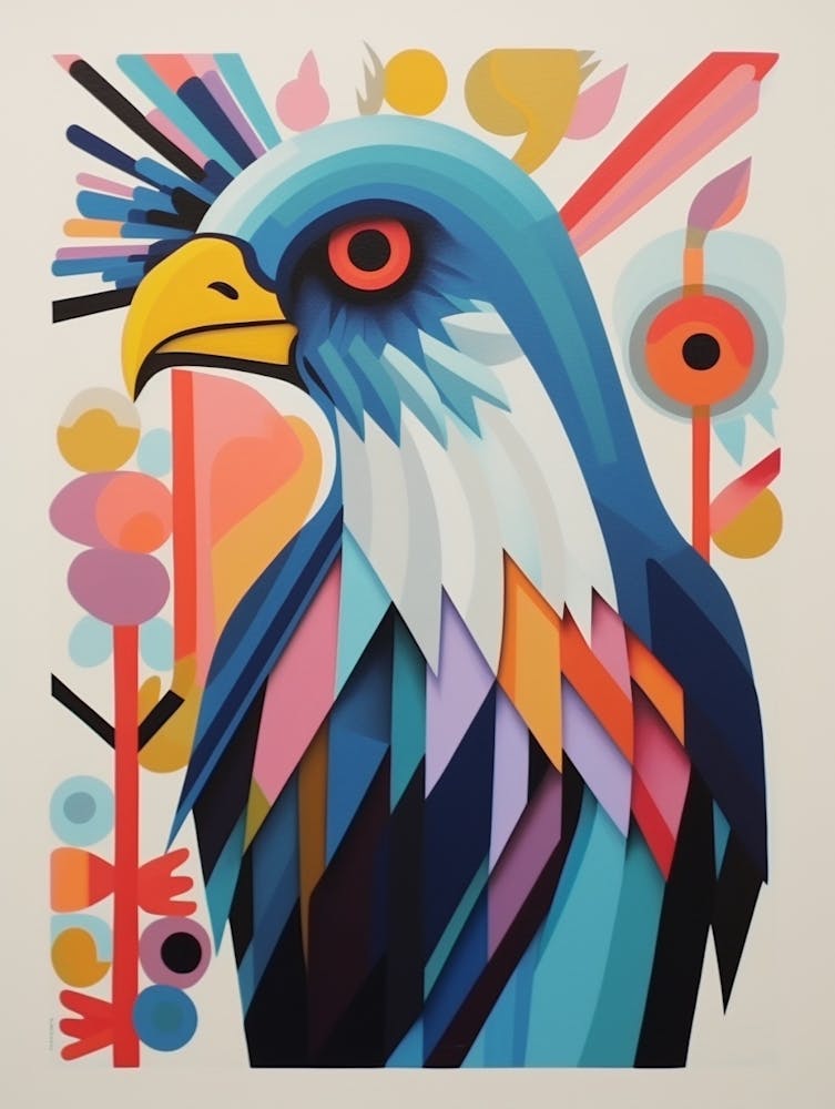 Colourful Scandi Bird Eagle 2