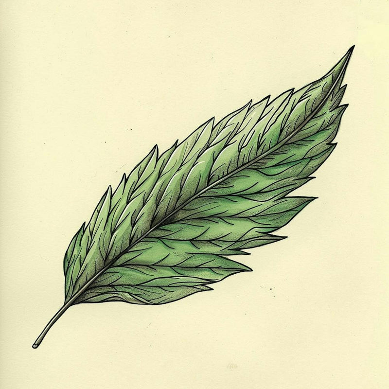 Blatt auf Gelb