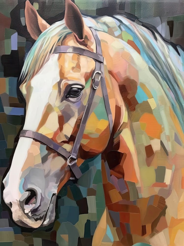 Horse Head Oil Painting