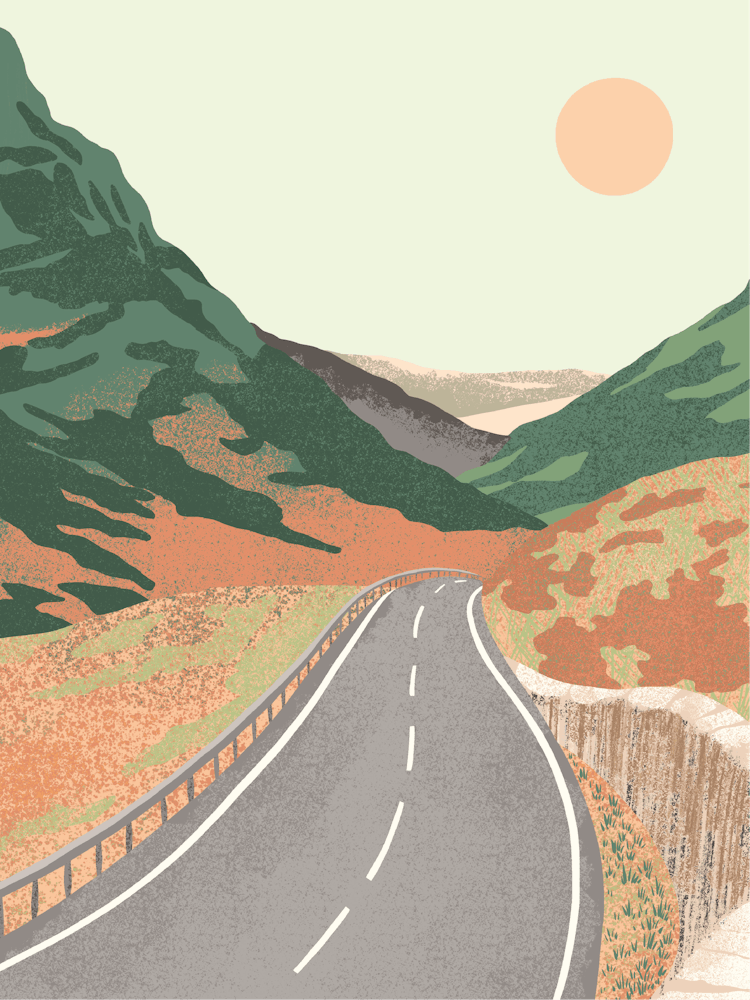 Scotland A82 Road