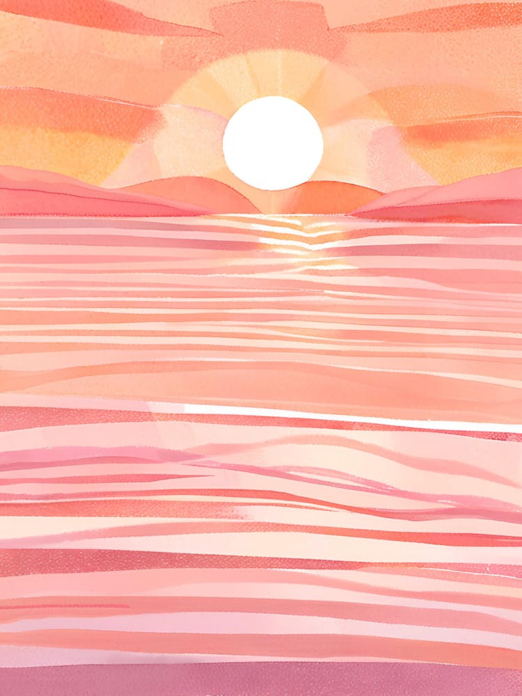 Aquarell-Sonnenuntergangsmalerei 2