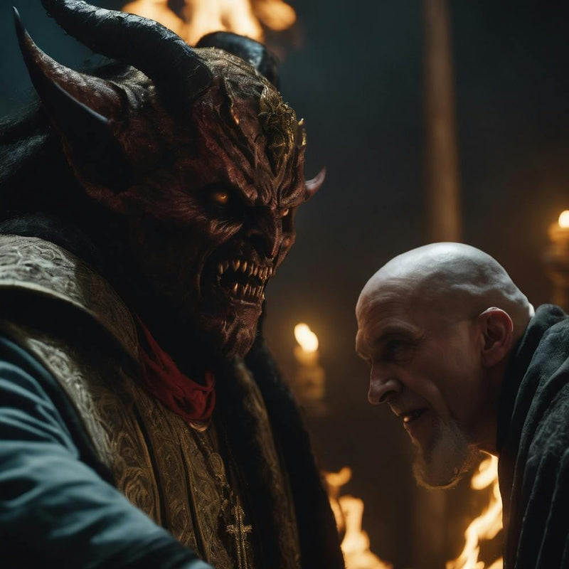 A attacking a priest