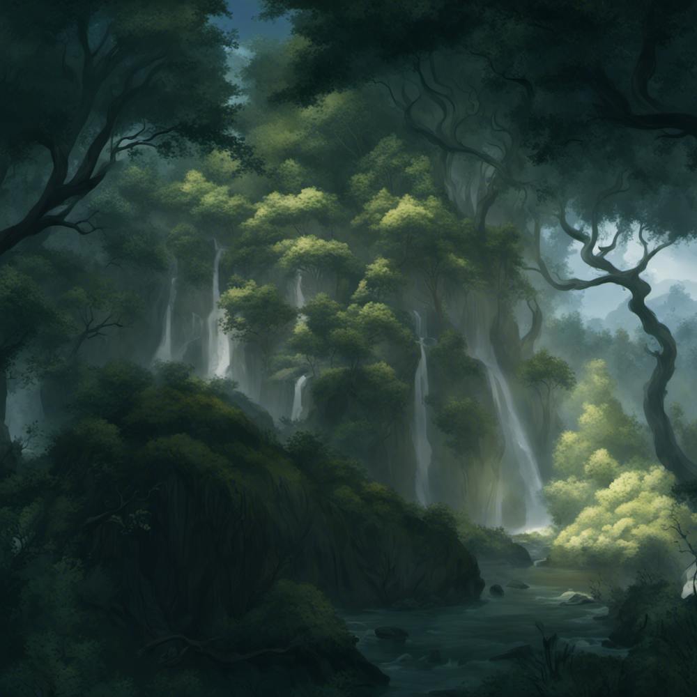 Waterfall In The Forest