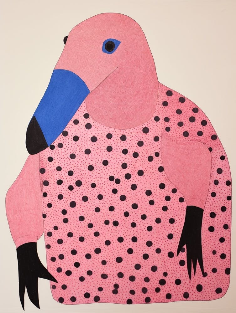 Pink Polka Dot Anteater