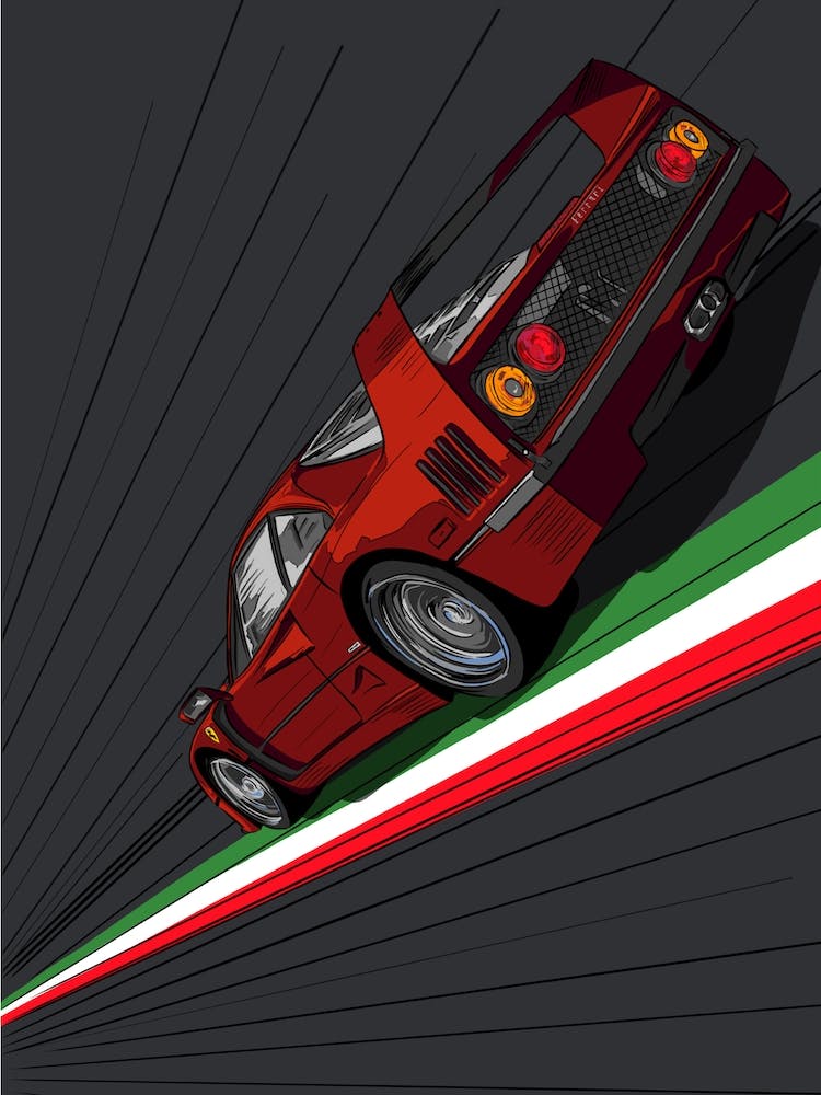 Car Ferrari F40 Italia