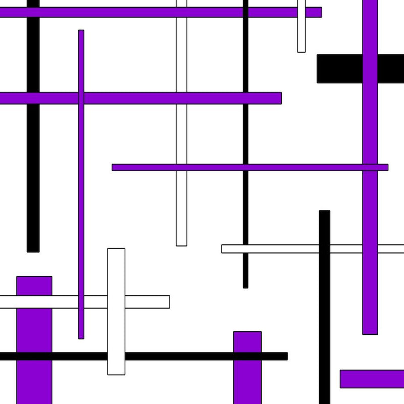 Abstract geometric pattern - Purple