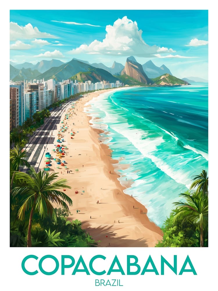 Affiche de voyage Copacabana