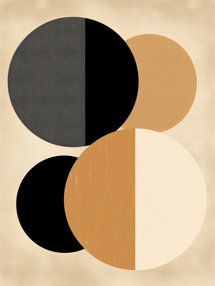 Circles of Enigma: Beige Bauhaus