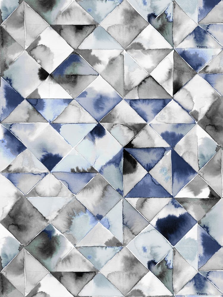 Moody Triangles Cold Blue