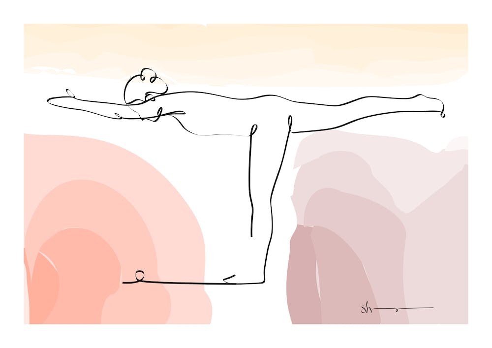 Balancing Stick Tuladandasana