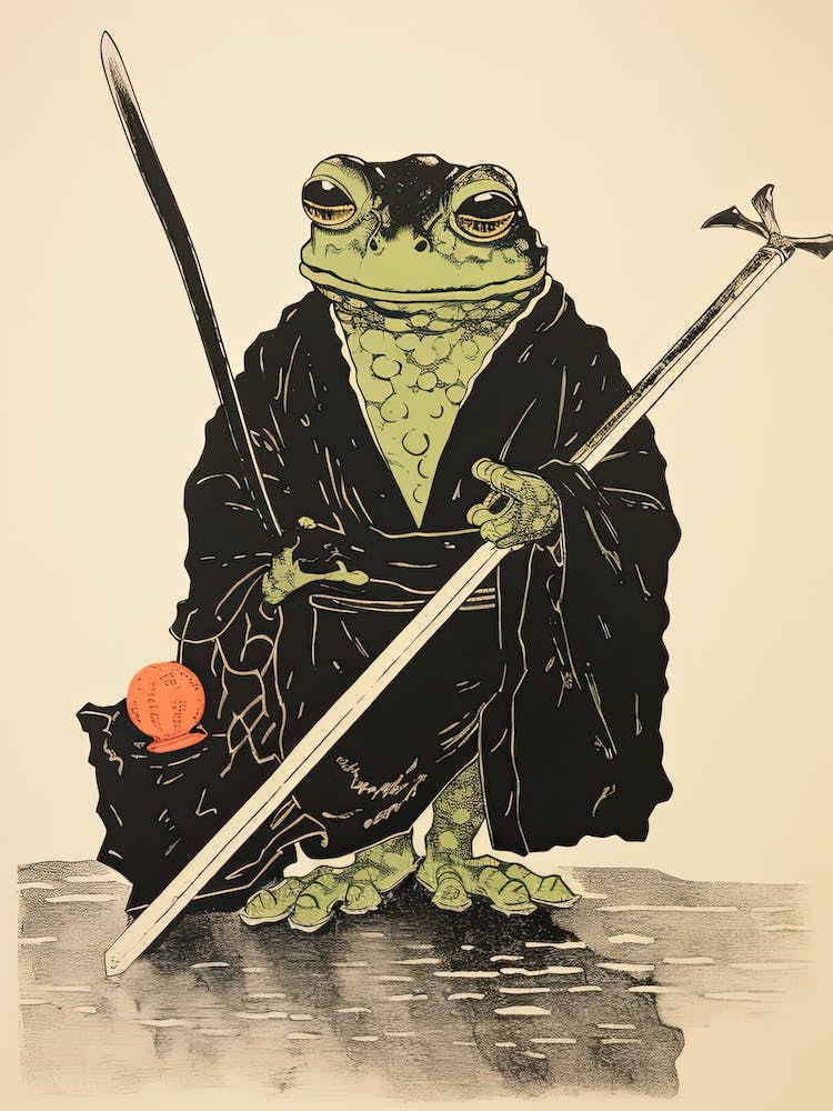 Frog Samurai,  Matsumoto Hoji Inspired Japanese 2