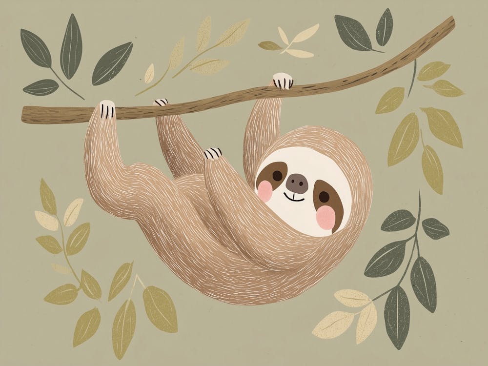Cute sloth