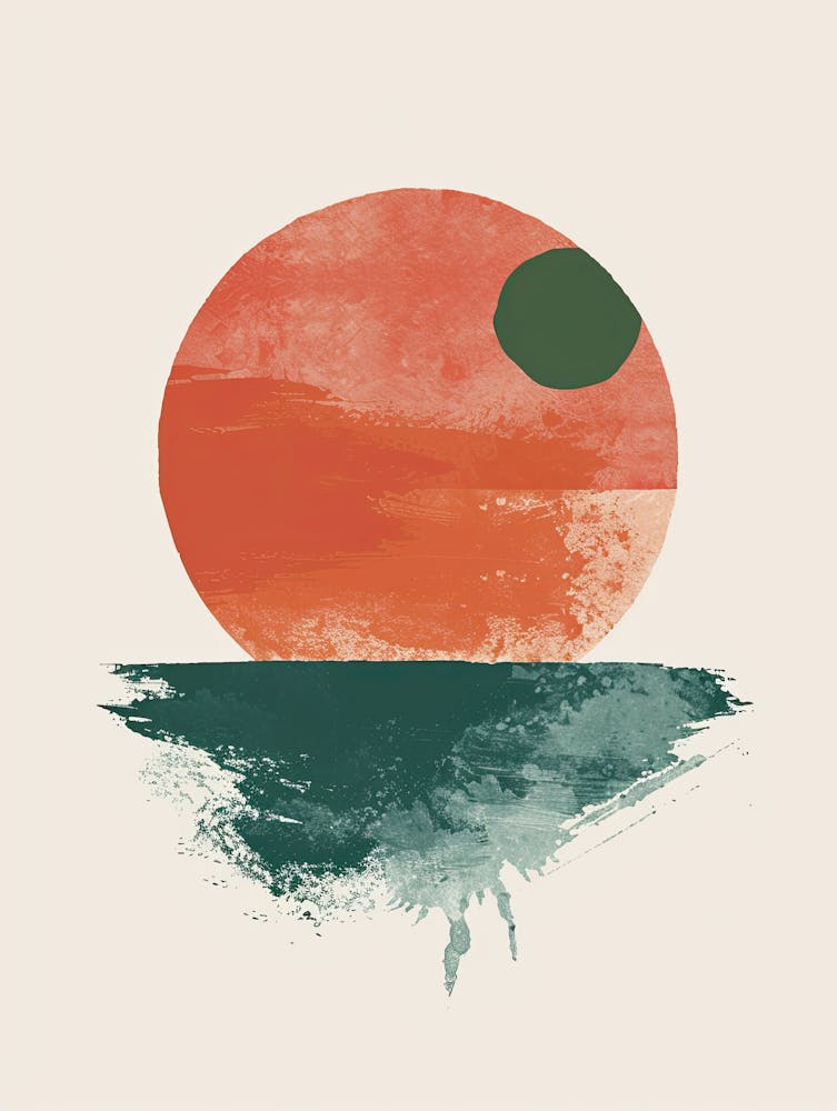 Sunset Chords Of Abstraction Mid Century Style