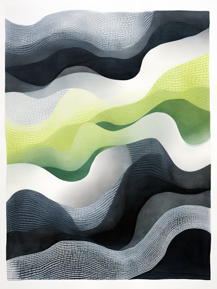 Radiant Reverie; Abstract Risograph Spectrum