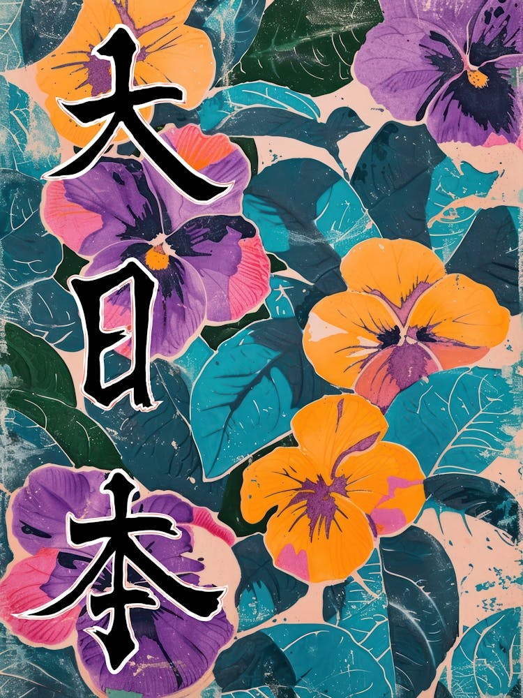 Hokusai  Great Japan Poster Japanese Flowers 23