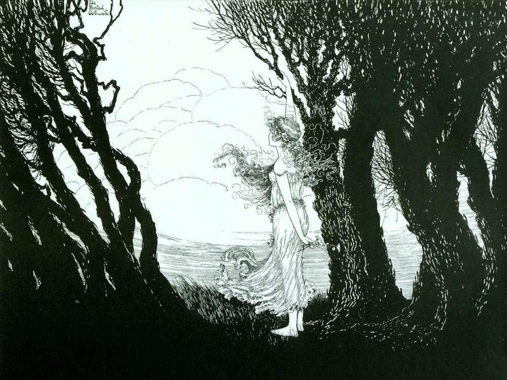 The Edge of the World Fairy Land - Ida Rentoul Outhwaite 1919 - Vintage Remastered Fairies Cottagecore Fairy Witchy Beautiful Dreamy Witchcore Fairycore Younger Self Visions