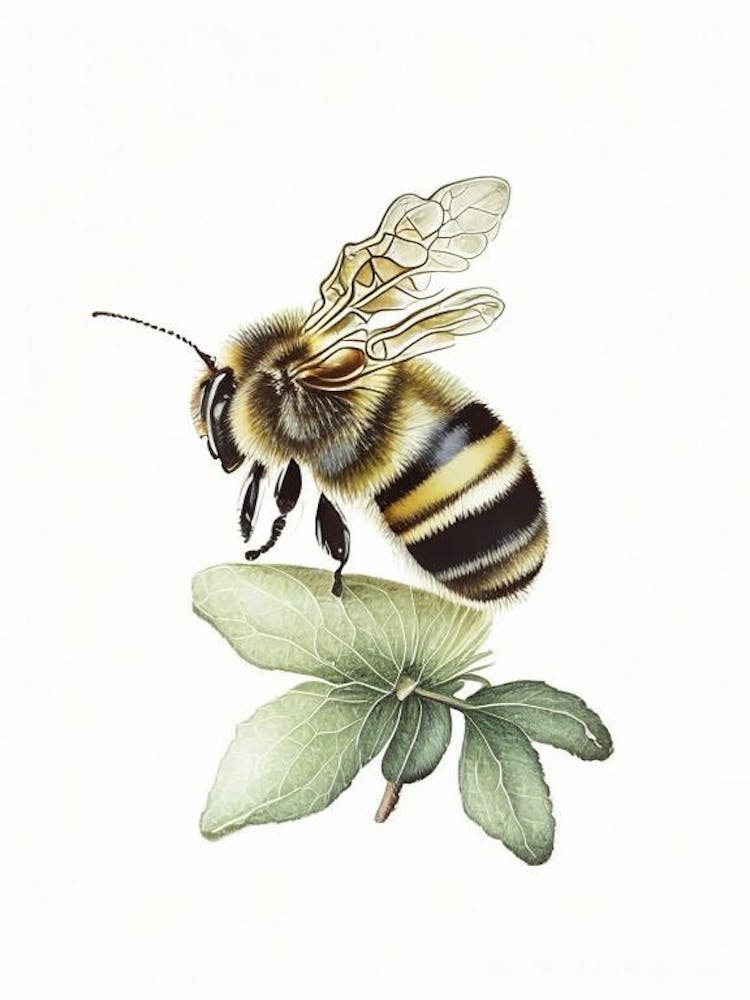Solitary Bee 2 Vintage