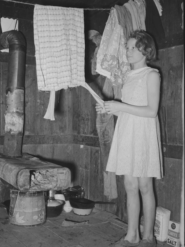 Untitled Photo, Possibly Related To Mexican Girl Standing Over Pan Of Hot Coal In Which Pail Of Water Is Heating