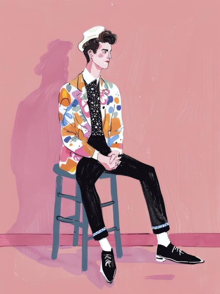 Man Sitting On A Chair 2