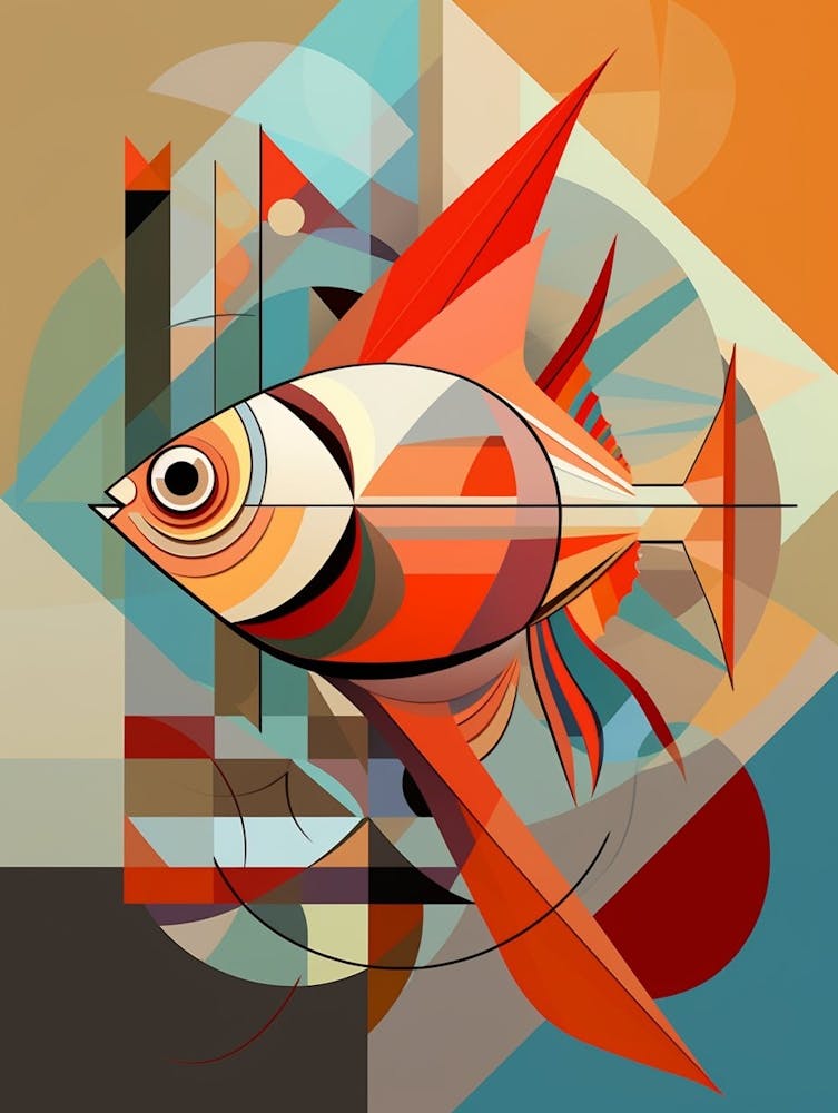 Fish Abstract Pop Art 3
