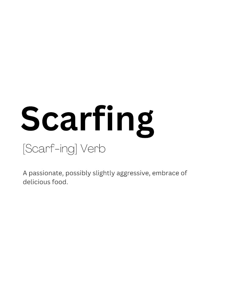 Scarfing Definition Meaning 1