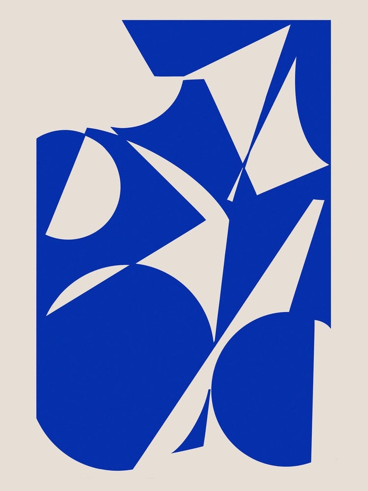 Blue Abstract Female 1