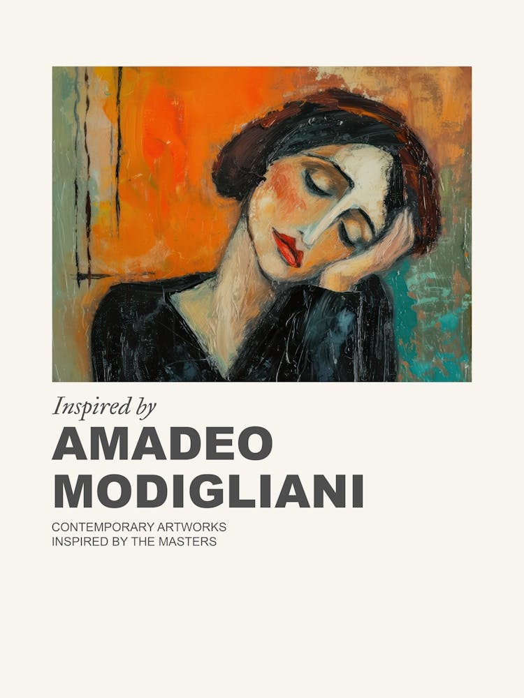 Museum Poster Inspired By Amadeo Modigliani 2