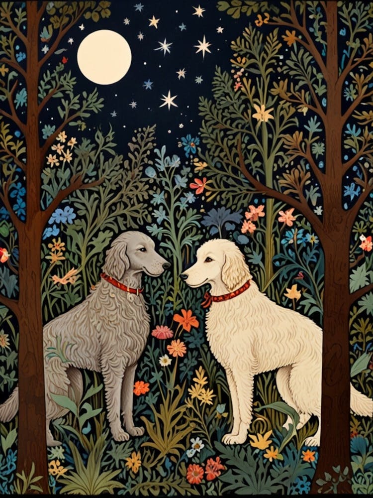 William Morris Two Dogs In The Woods 2