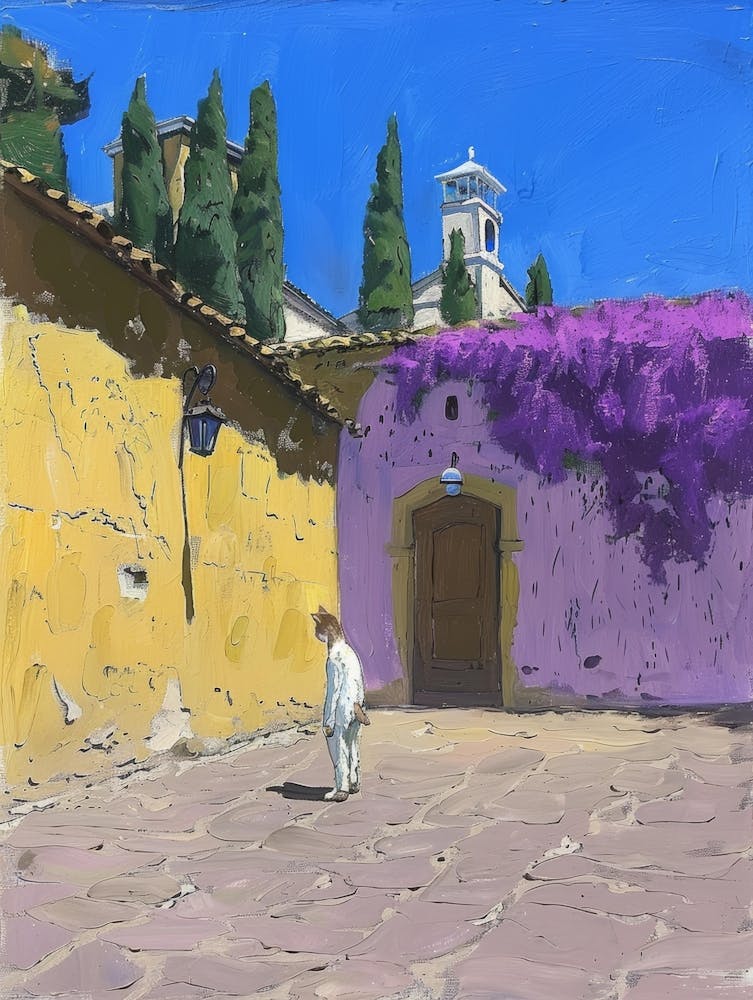 Child In A Courtyard