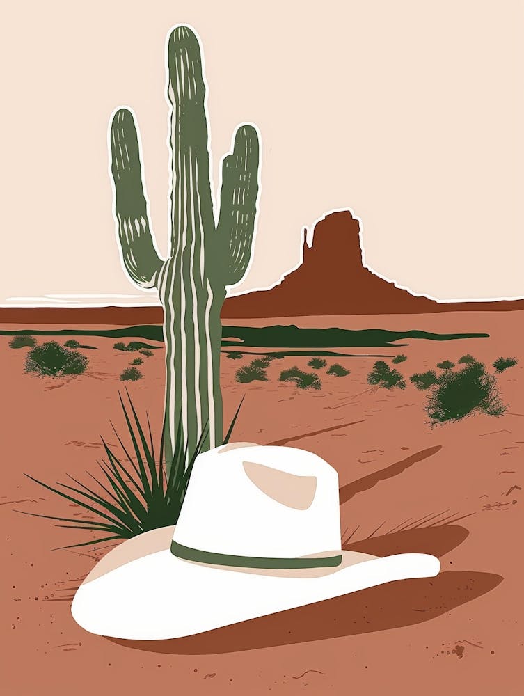 Cactus And Hat