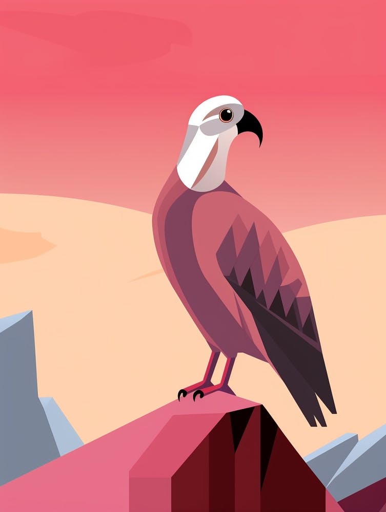 Minimalist Vulture 2 Illustration