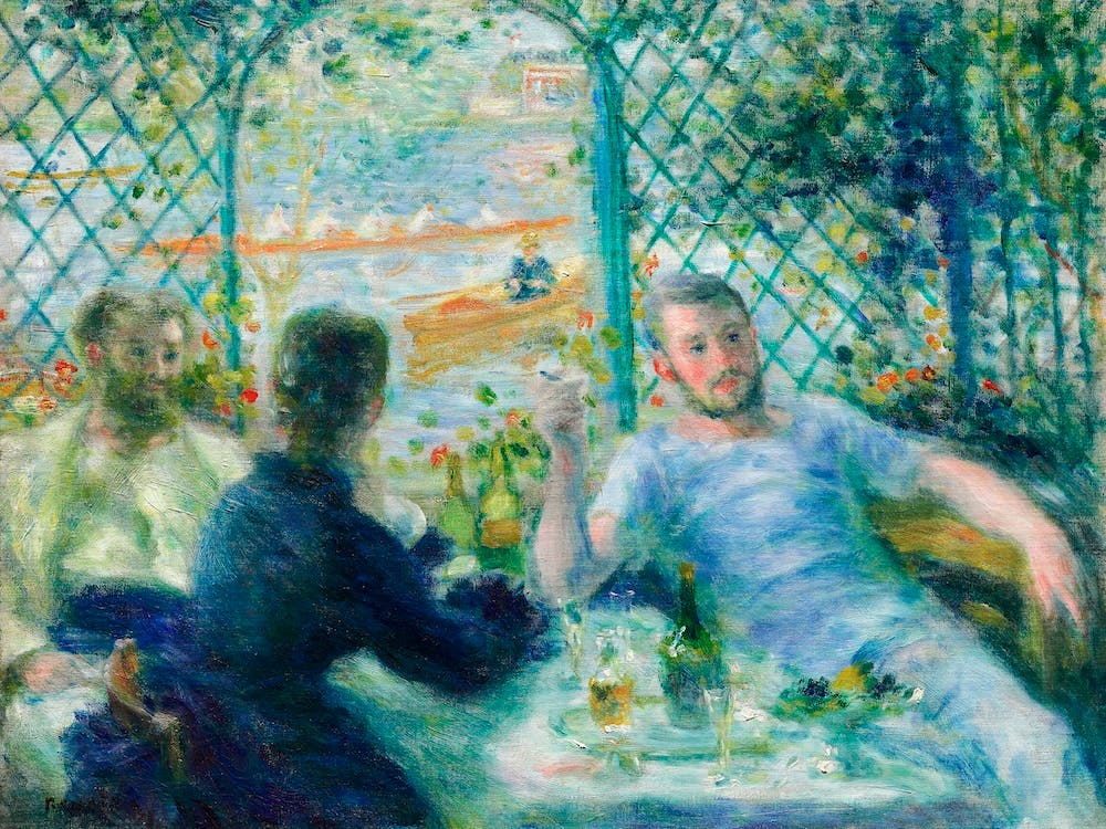 Lunch At The Restaurant Fournaise, Pierre Auguste Renoir