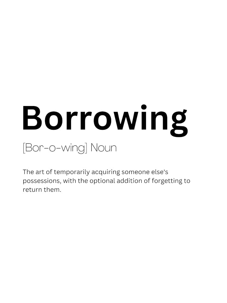 Borrowing Definition Meaning 1