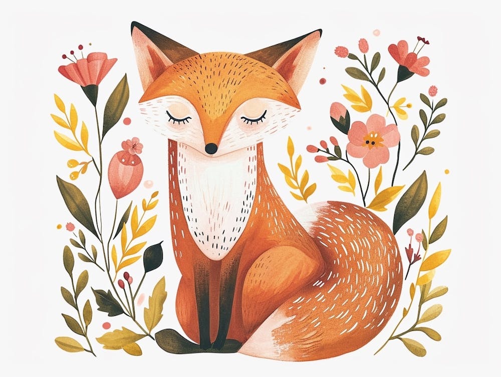 Little Floral Fox 4