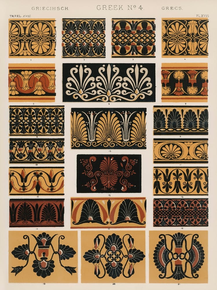 Vintage Pattern Illustration, Owen Jones