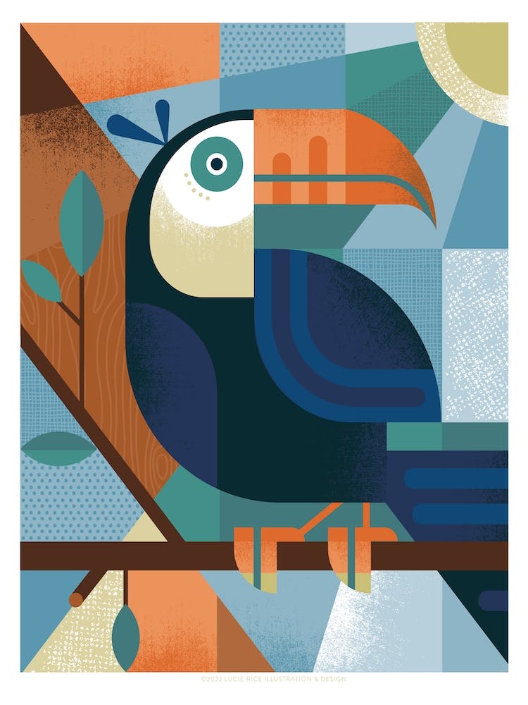 Mid Century Toucan