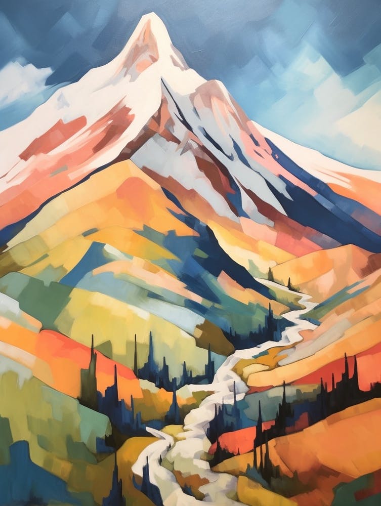 Mount Washington Usa 6 Mountain Painting