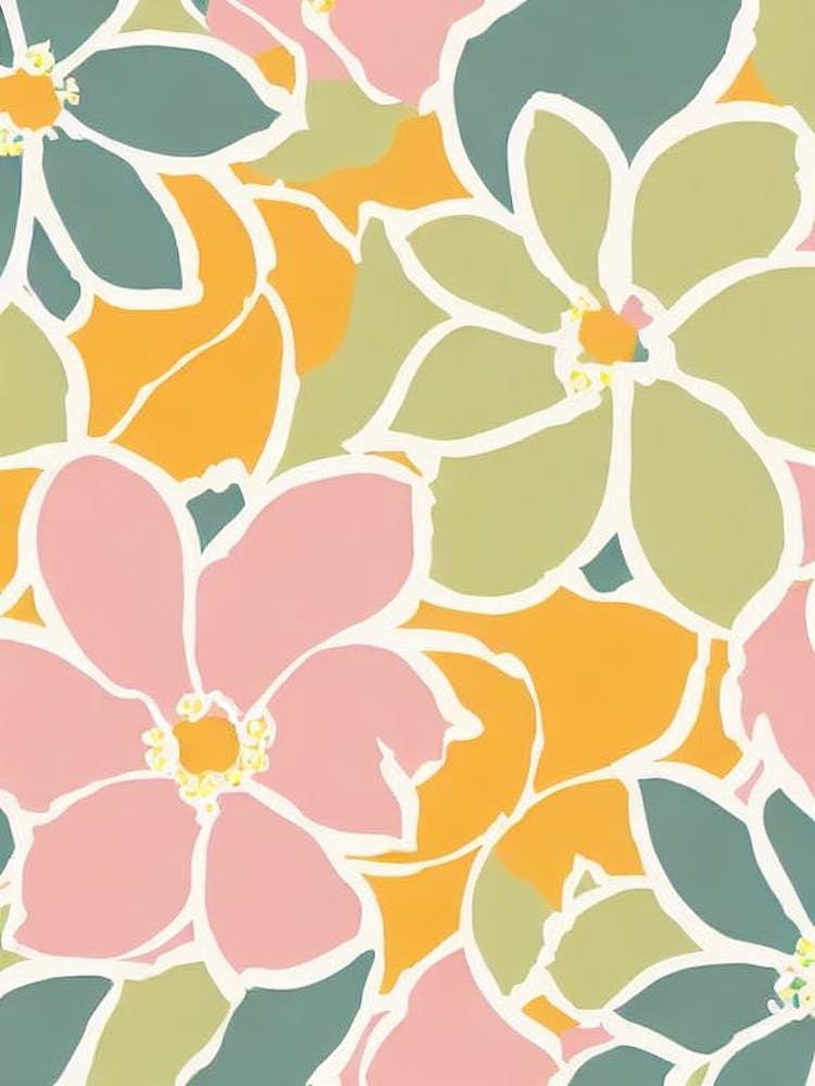 Cherry Blossom Pastel Floral 1 Flower