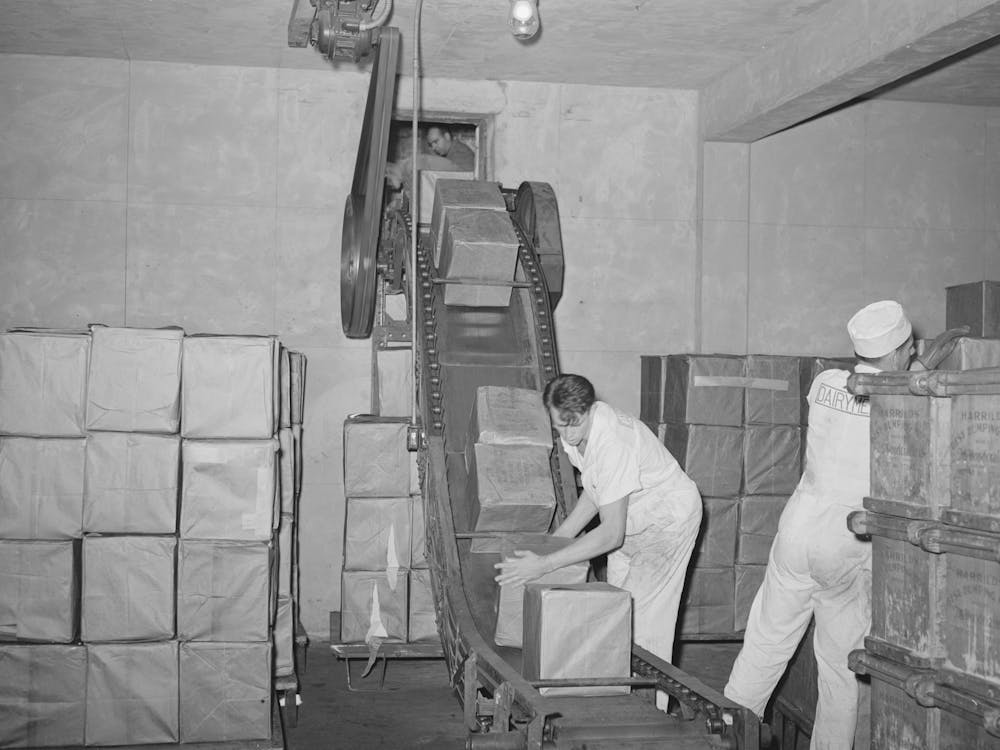 Butter Going Out Of Dairymen S Cooperative Creamery For Shipment,Caldwell, Canyon County, Idaho By