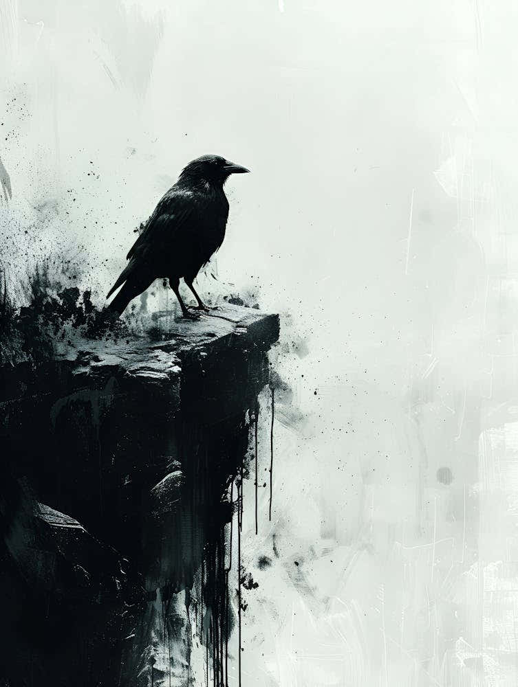 Crow painting