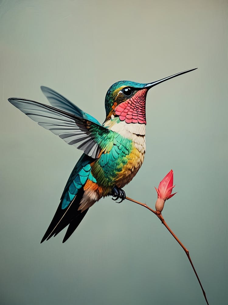 Minimalist Hummingbird