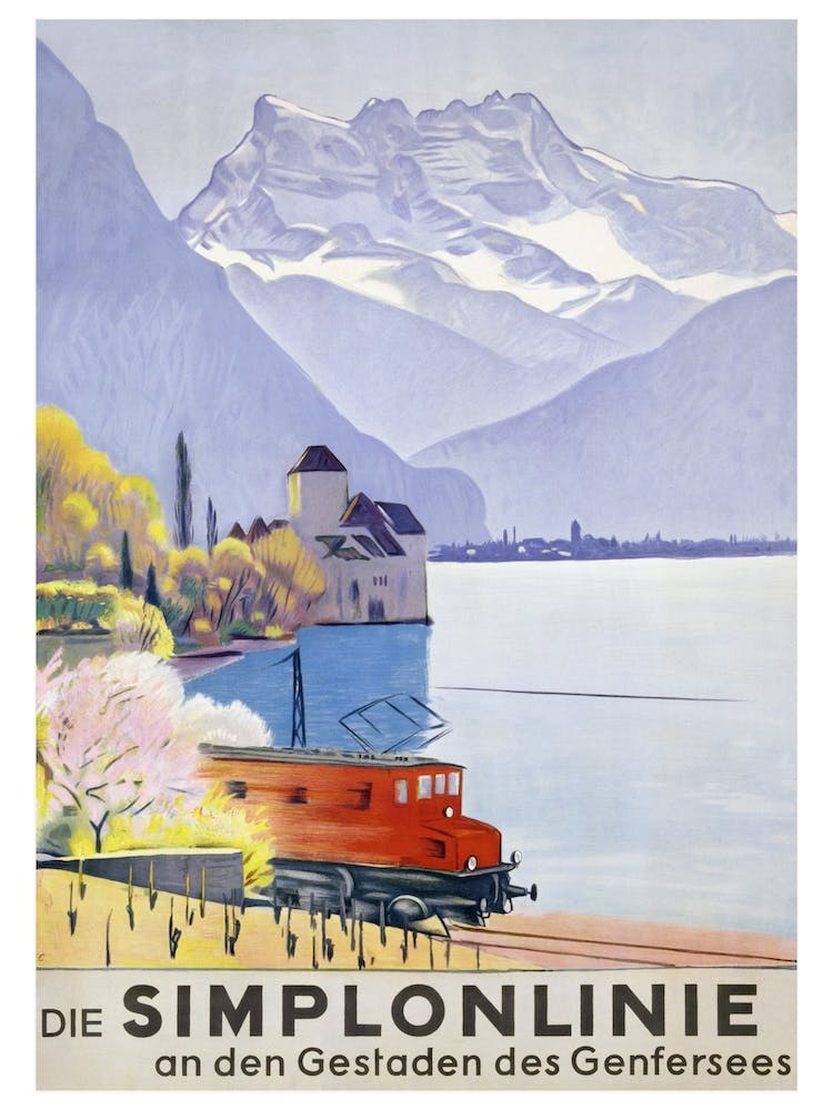 Die Simplonlinie An Den Gestaden Des Genfersees