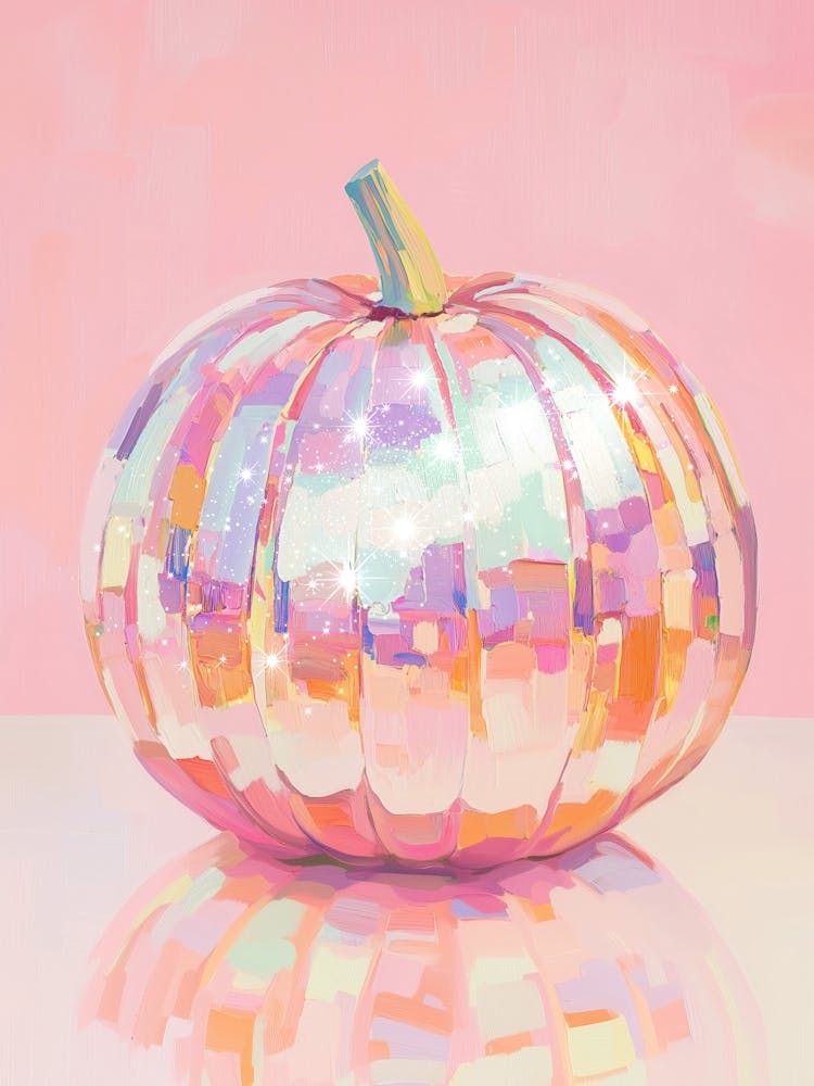 Mirrored Pink Pumpkin