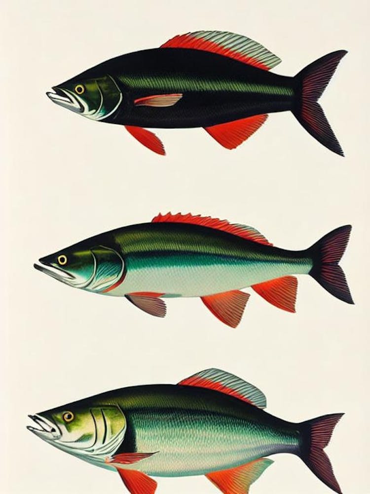 King Mackerel Vintage Poster