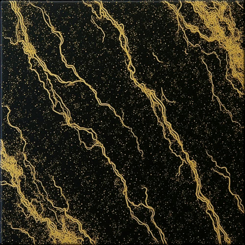 Gold And Black Marble