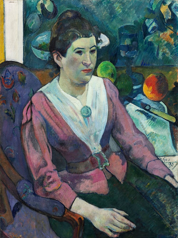 Woman In Front Of A Still Life By Cézanne (1890), Paul Gauguin
