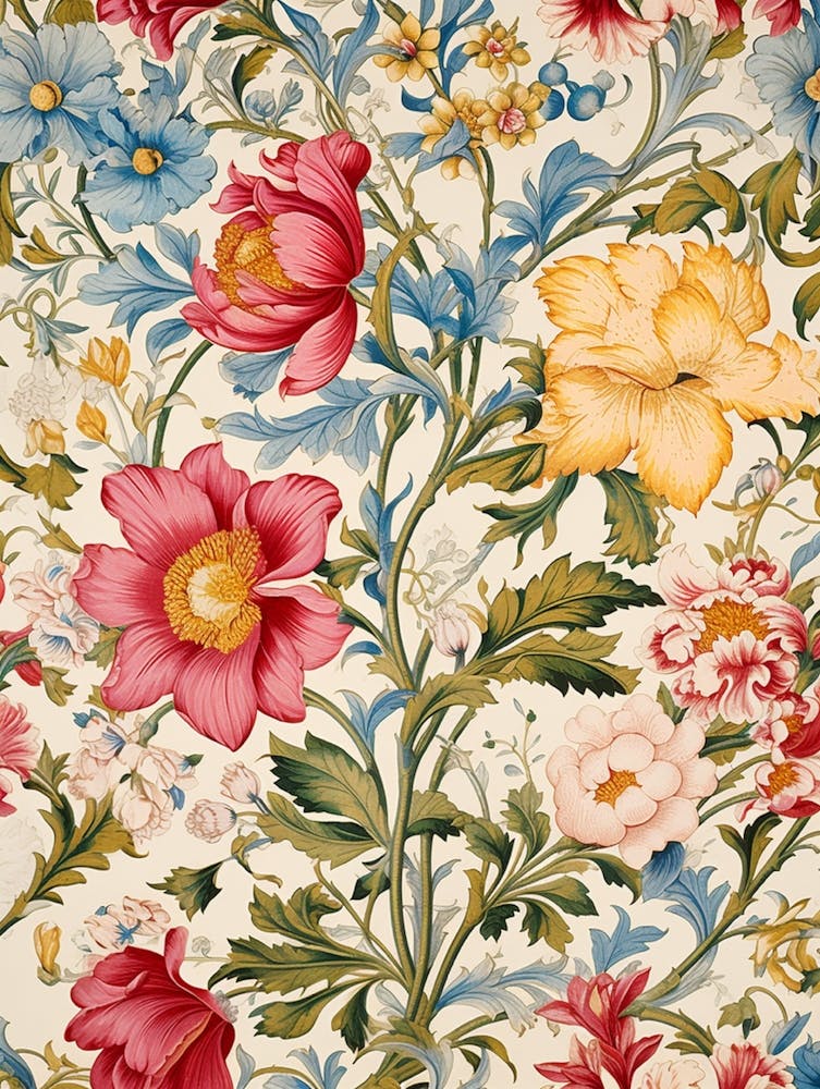 Victorian Floral Wallpaper 9