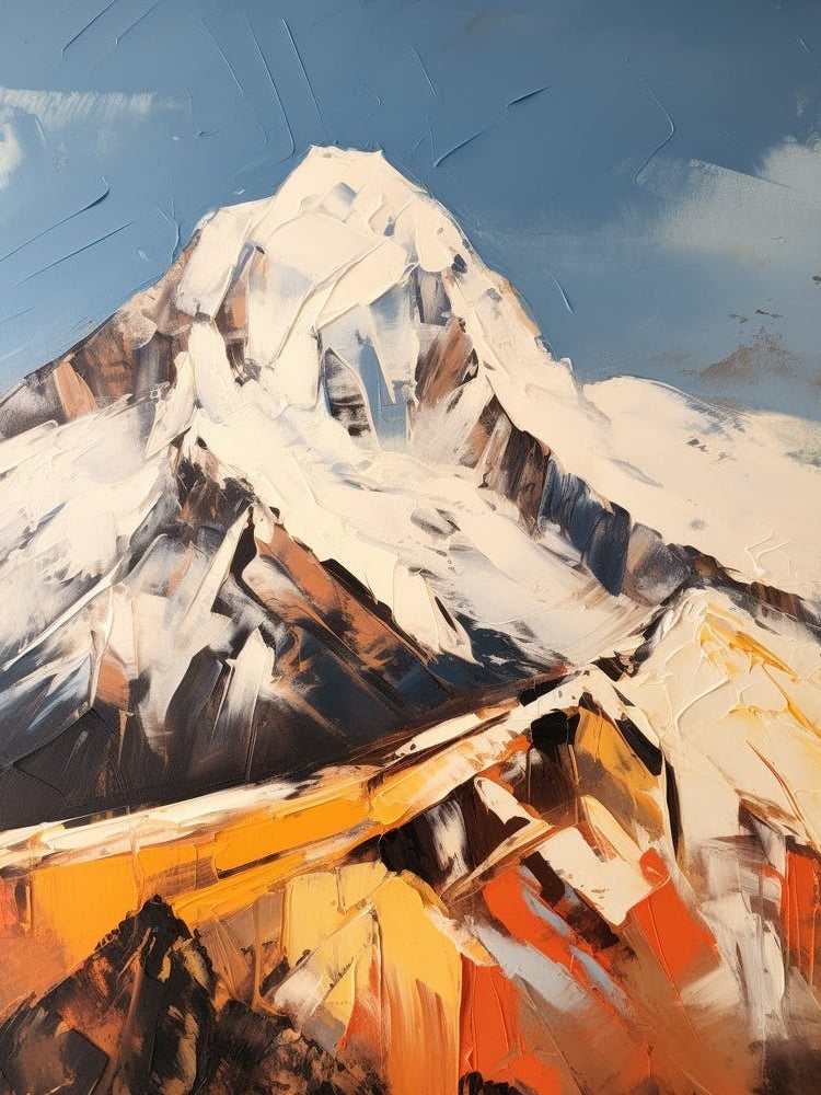 Mont Blanc France 3 Mountain Painting