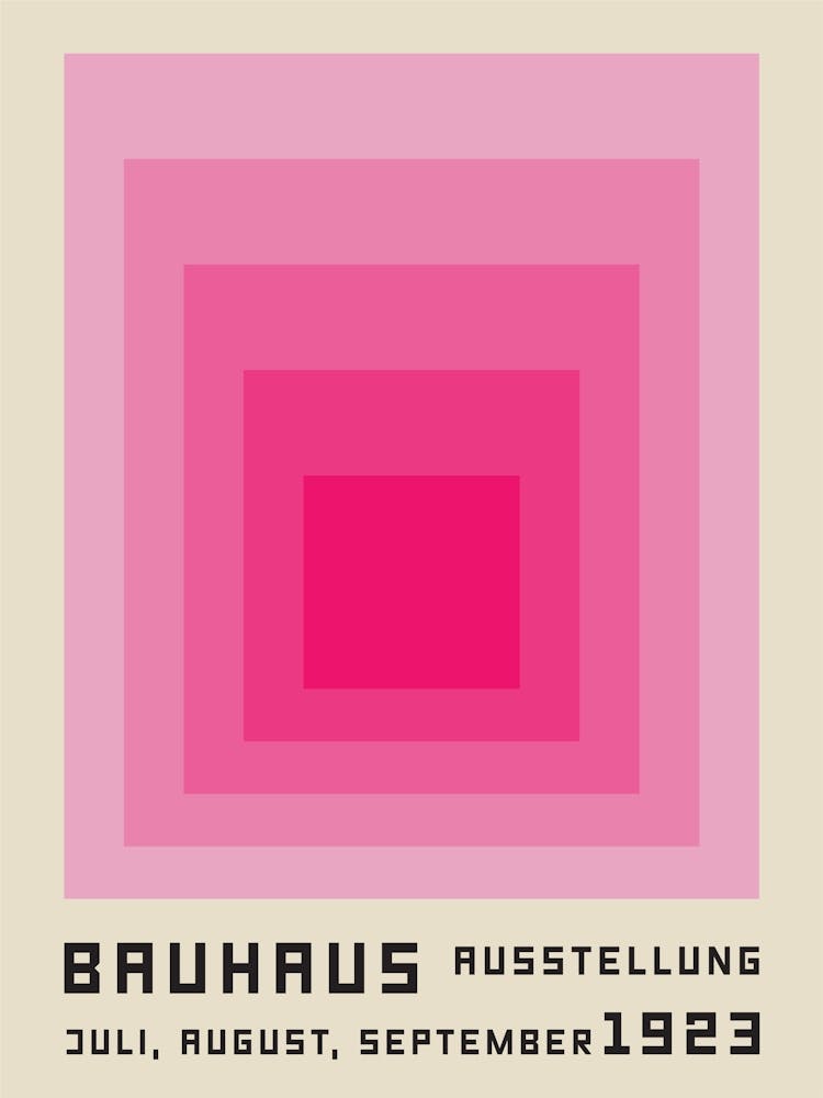 Bauhaus Pink Bold Geometry